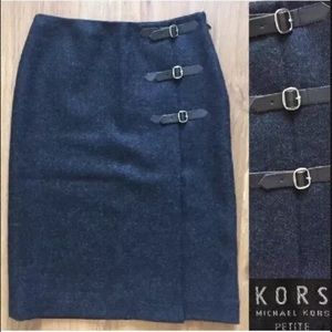 KORS Michael Kors Wool Skirt Gray Italy